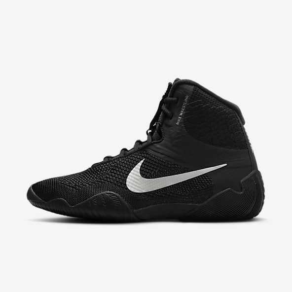 Black basketball shoes high tops deals